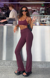 Movement Flare Leggings Merlot