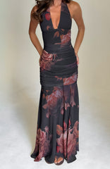 Cherish The Thought Maxi Dress Midnight Silk